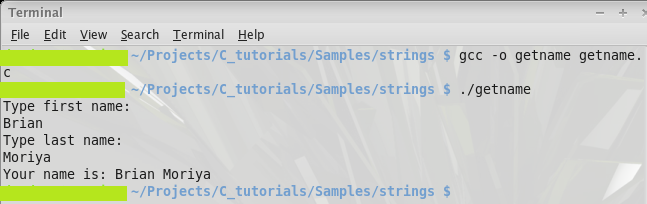 Write a program in c to compare two string