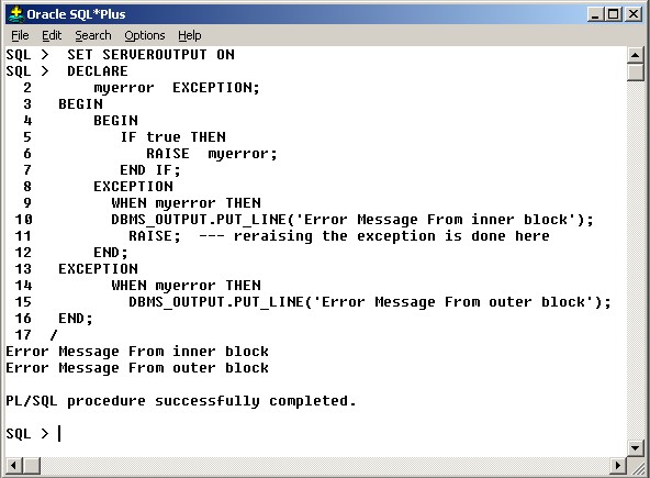 Exception Handling in Oracle PL/SQL (Examples)